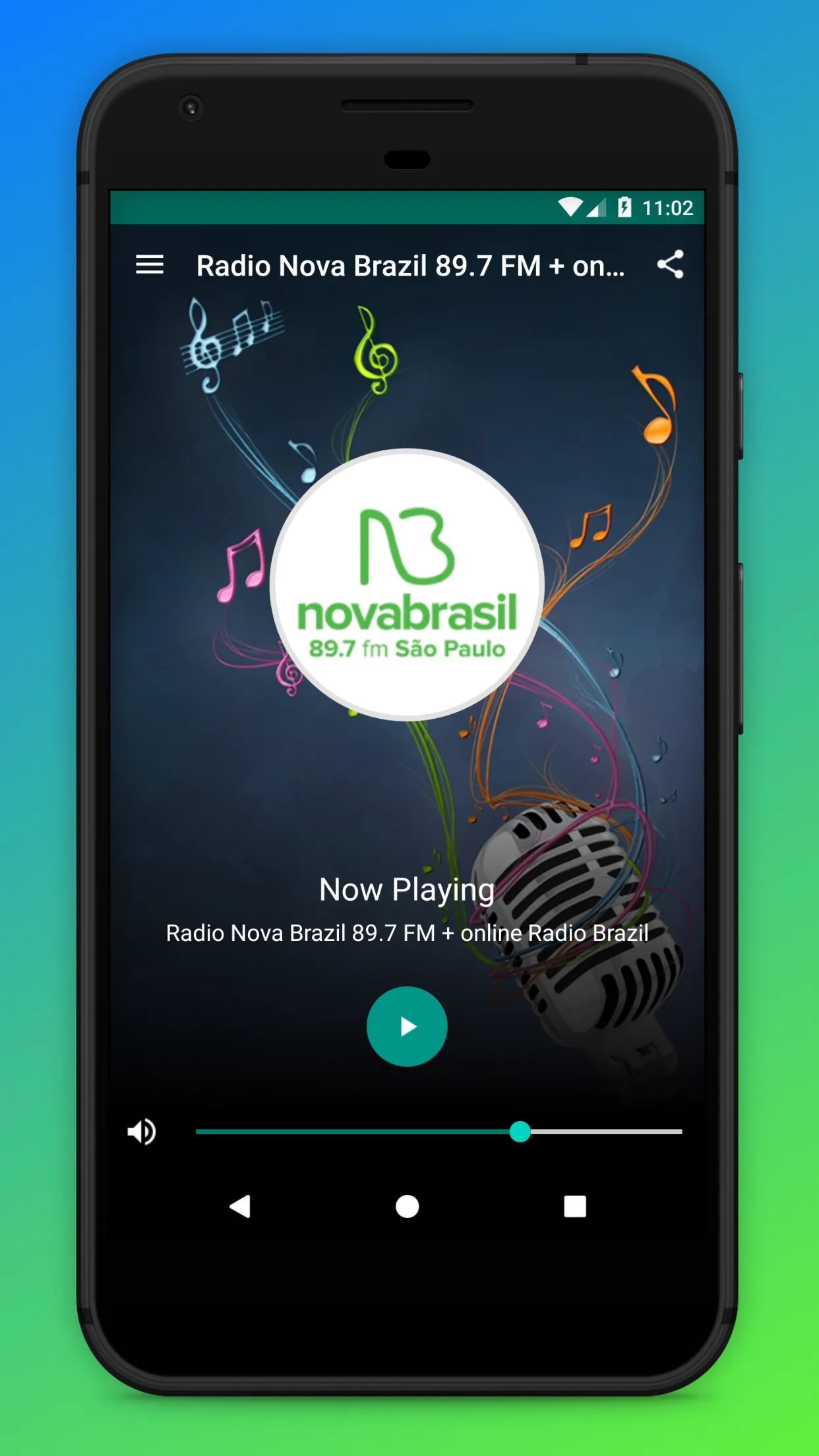 Nova Brasil FM 89.7 SP Radio | Indus Appstore | Screenshot