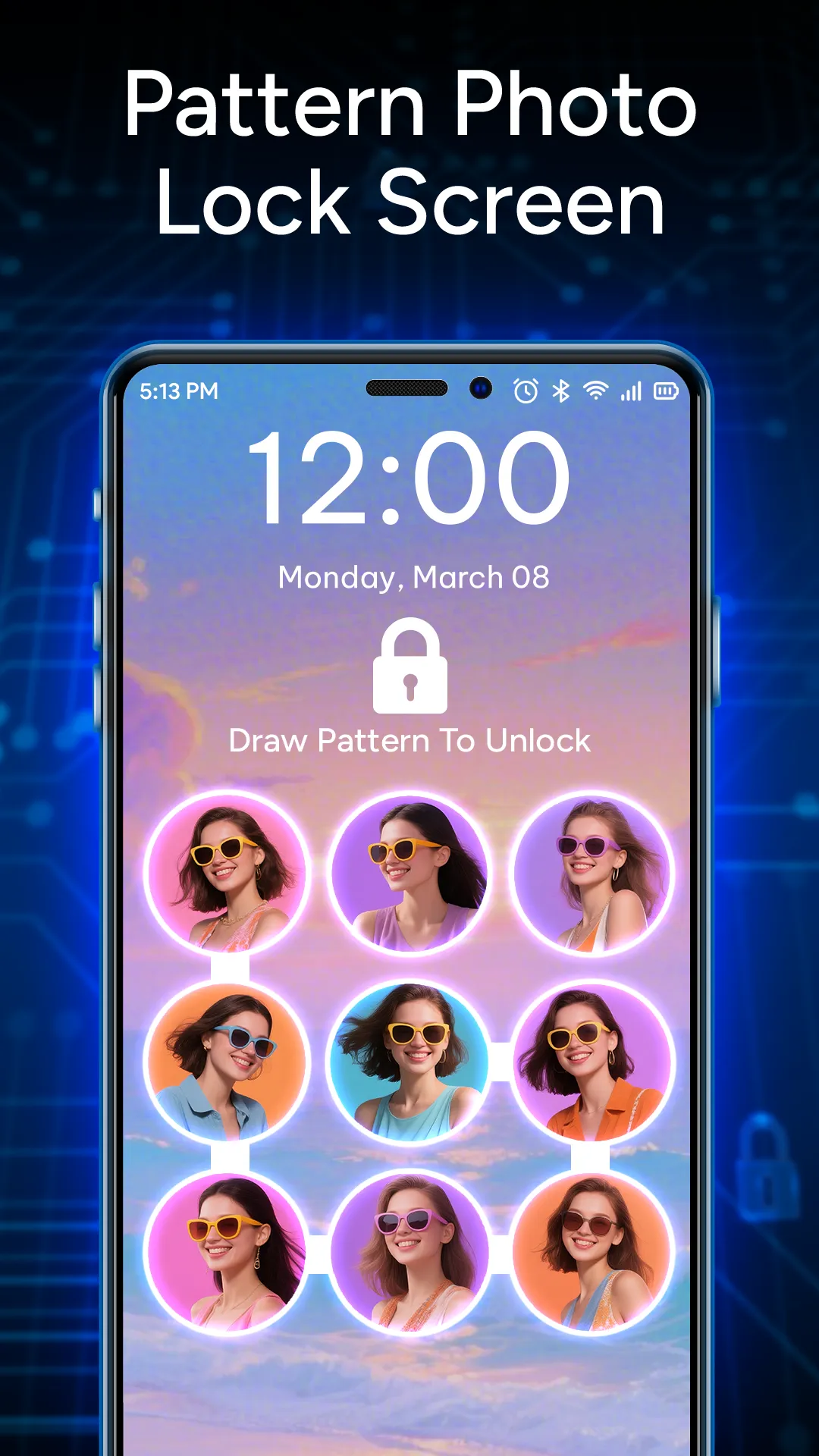 Pattern Photo Lock Screen | Indus Appstore | Screenshot
