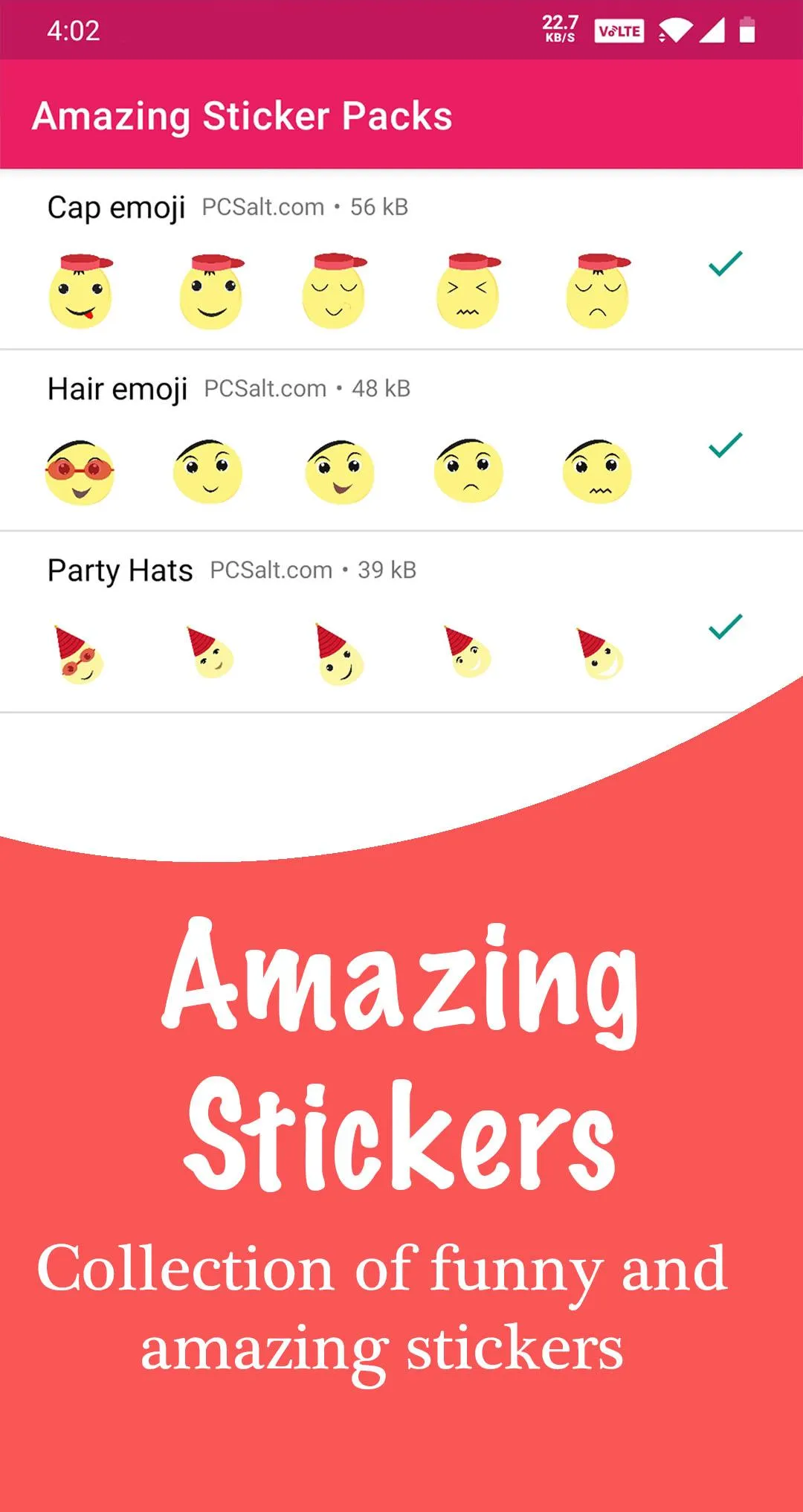 Amazing Stickers - WAStickerAp | Indus Appstore | Screenshot