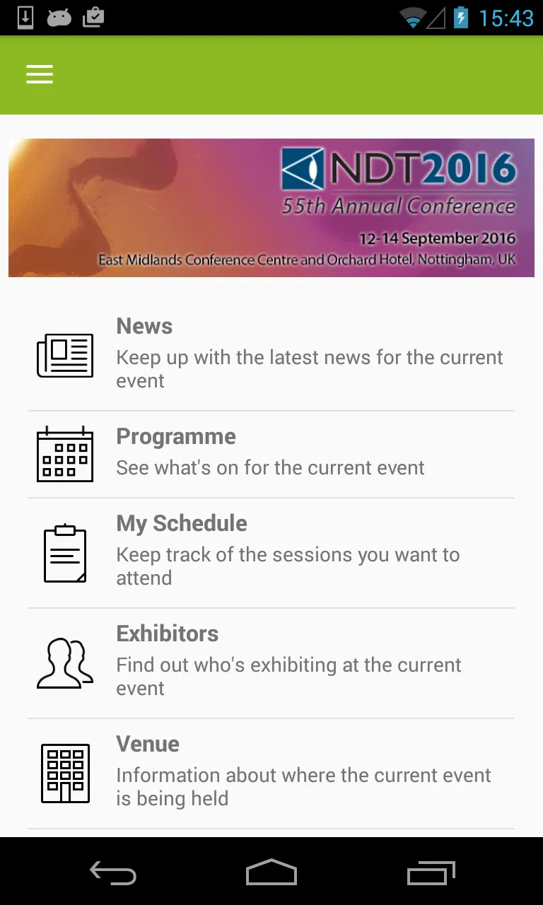 NDT Events | Indus Appstore | Screenshot