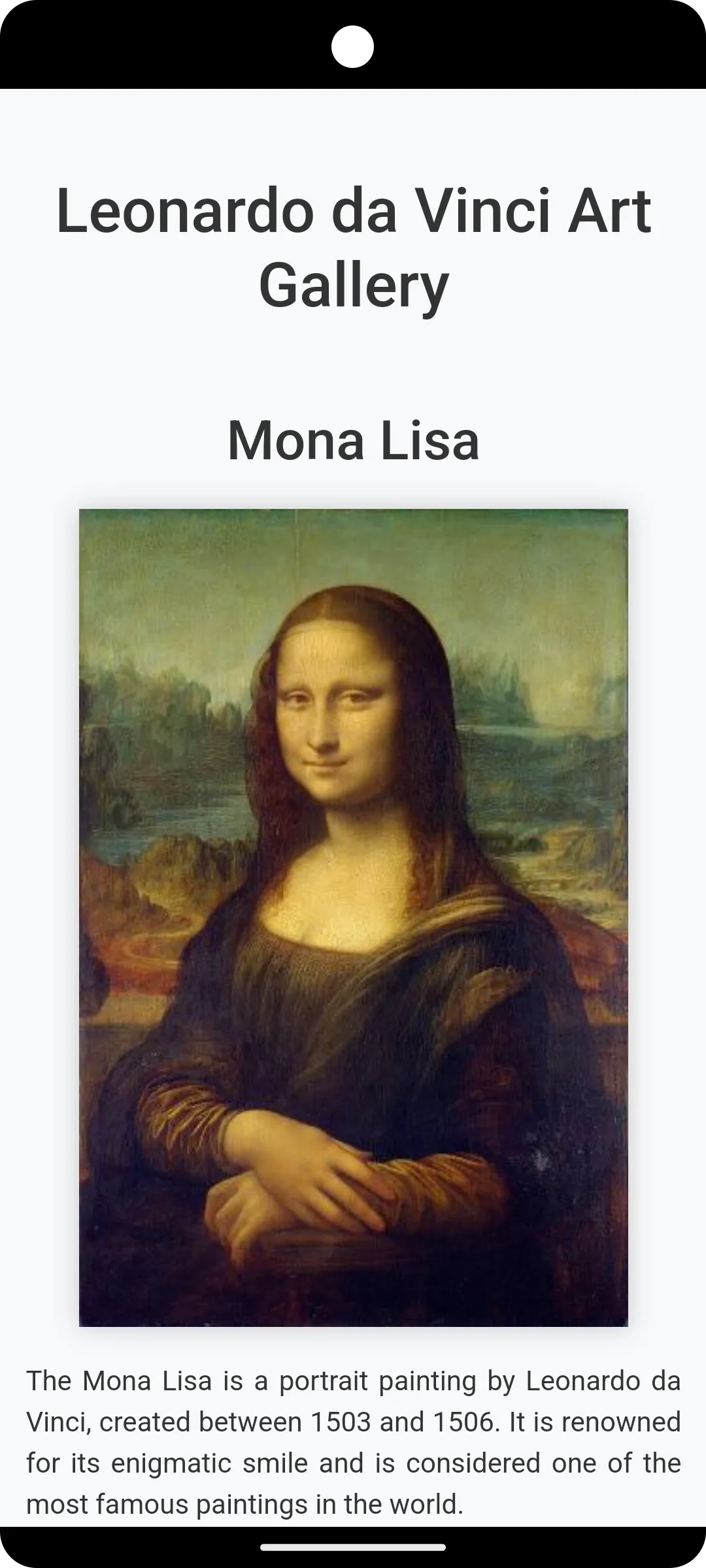 Leonardo da Vinci Art Gallery | Indus Appstore | Screenshot