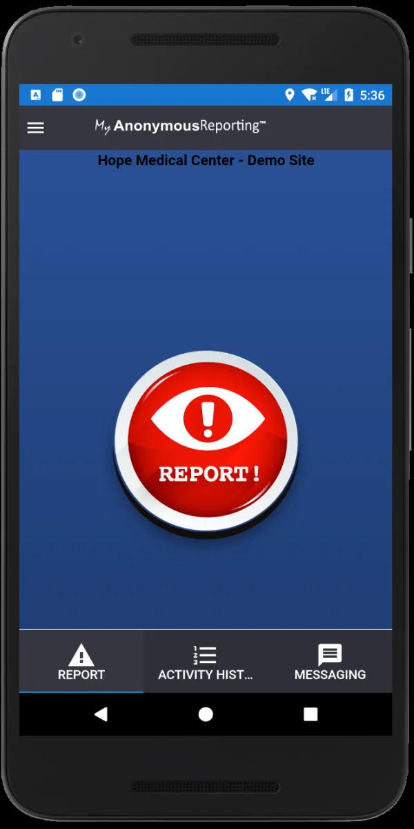 MyAnonymousReporting | Indus Appstore | Screenshot