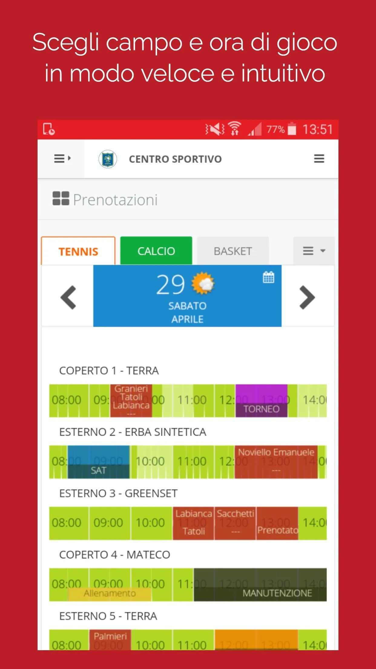 Park Tennis Genova | Indus Appstore | Screenshot