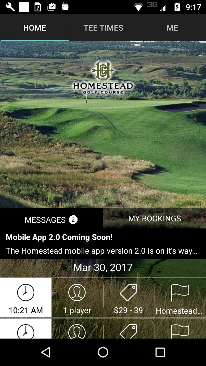 Homestead Golf Tee Time | Indus Appstore | Screenshot