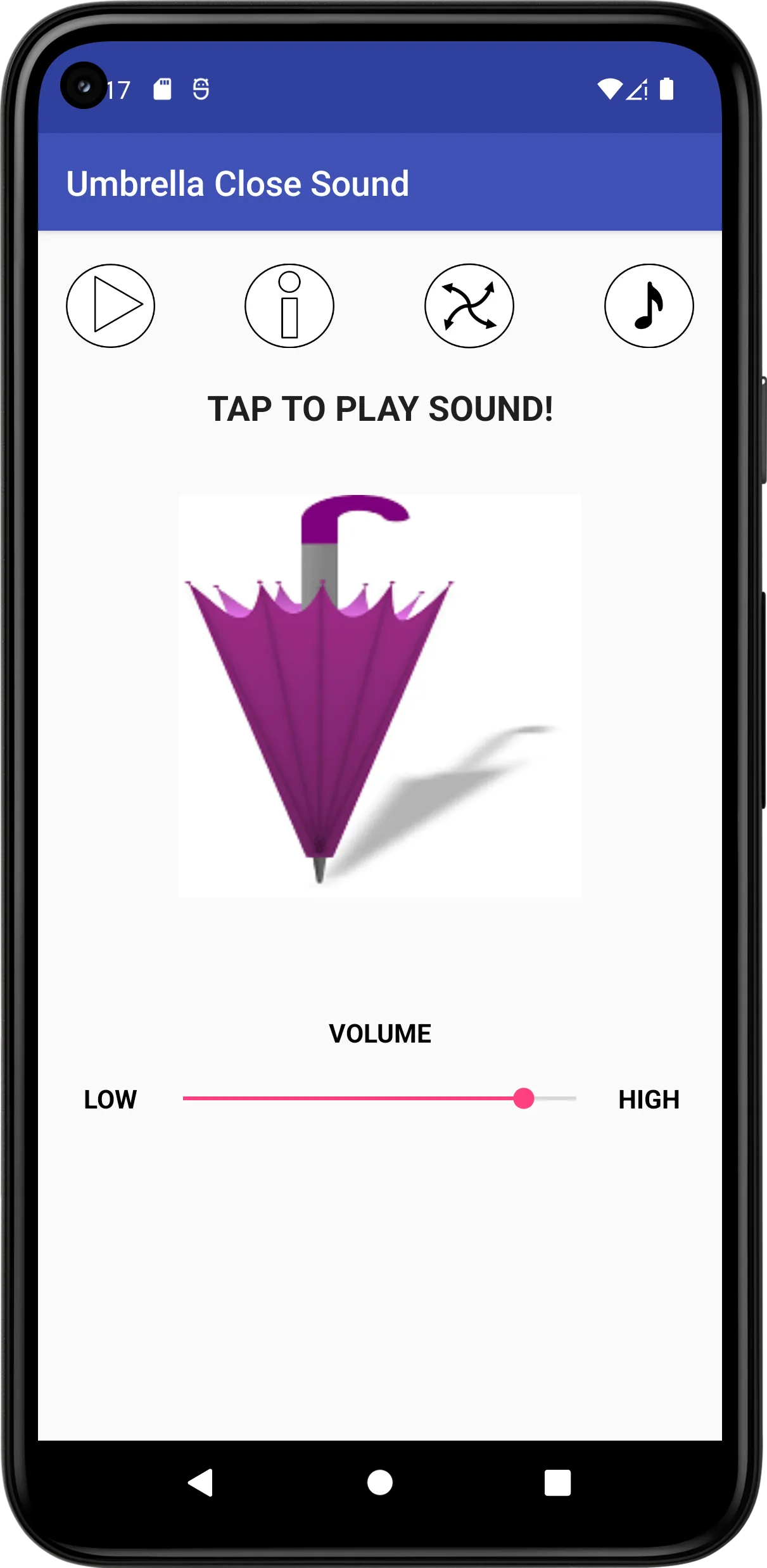 Umbrella Close Sound | Indus Appstore | Screenshot