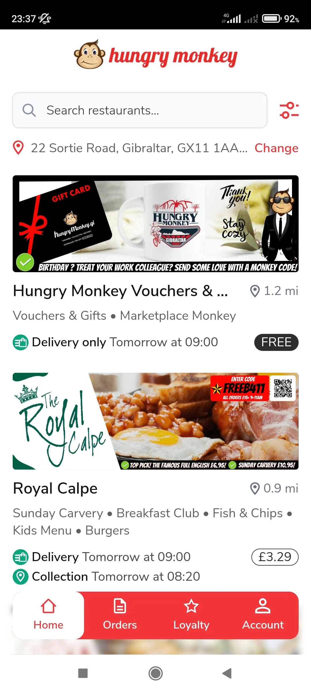 Hungry Monkey Gibraltar | Indus Appstore | Screenshot