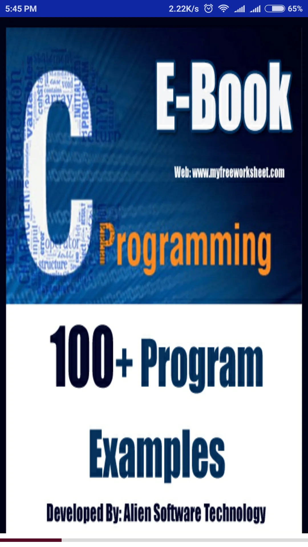 C Programming Examples Ebook | Indus Appstore | Screenshot