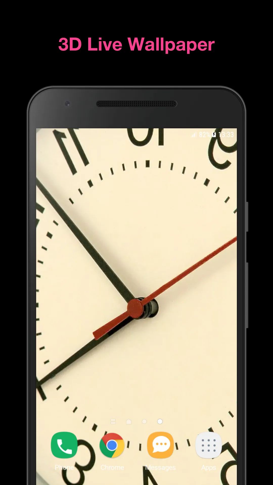 3d Clock Live Wallpaper | Indus Appstore | Screenshot