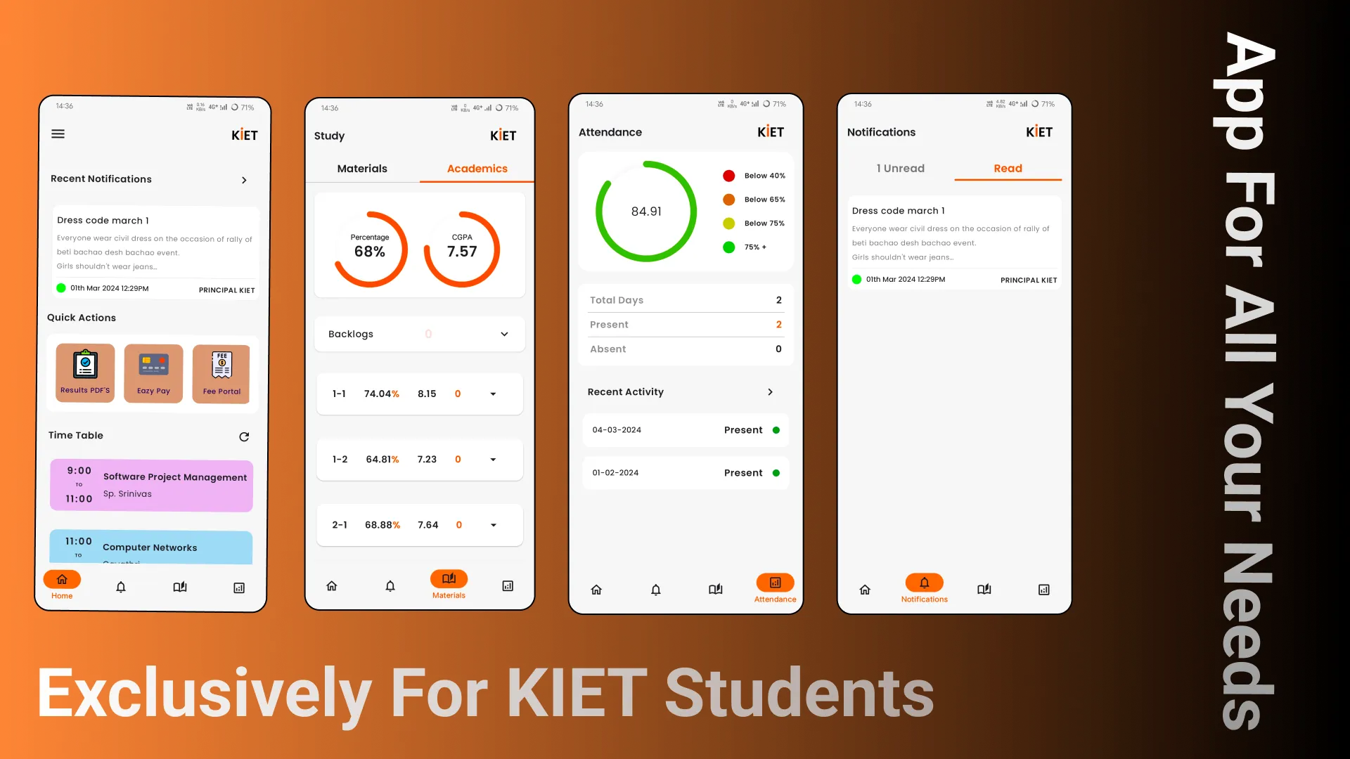 Kiet Student | Indus Appstore | Screenshot