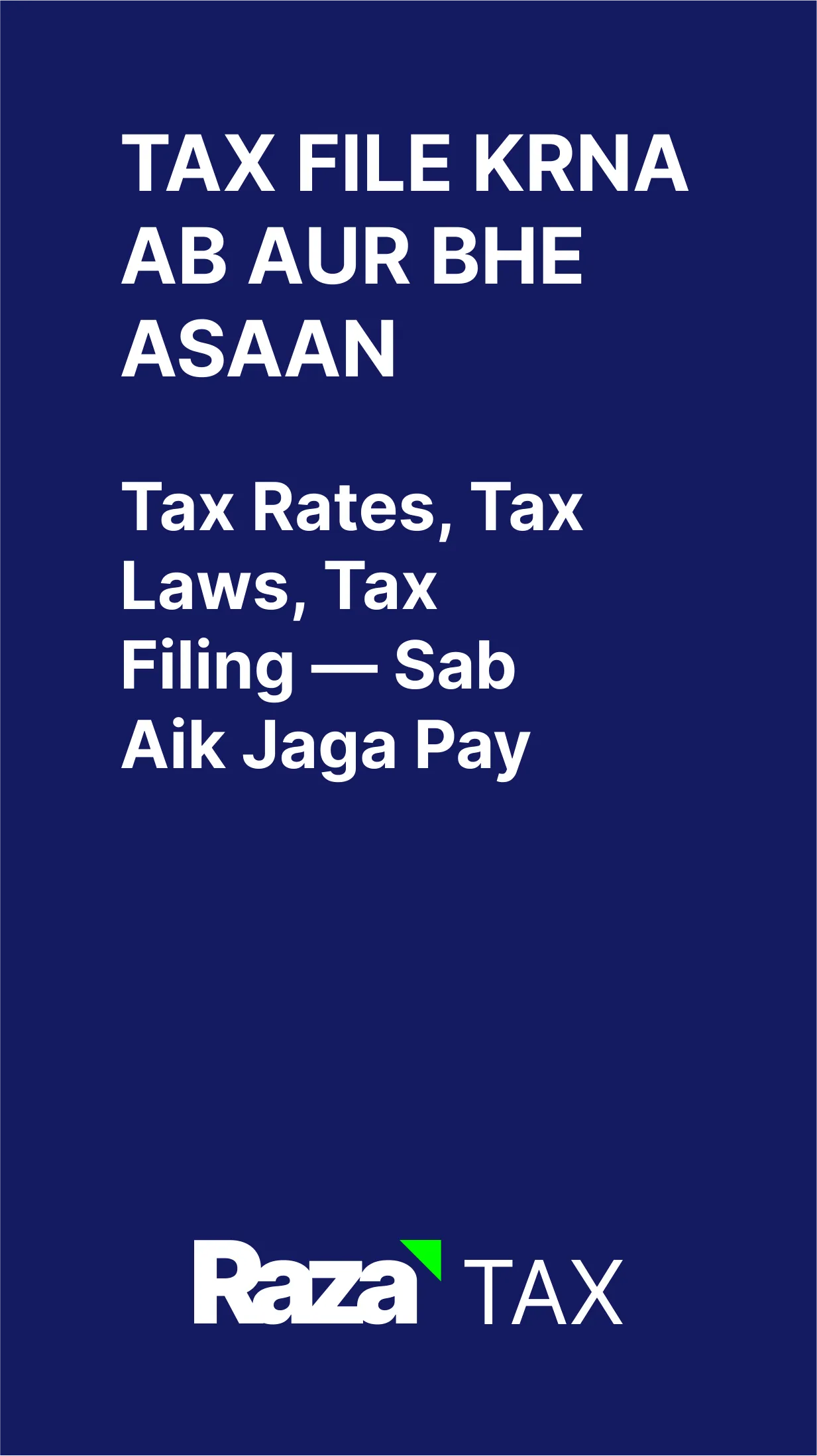 Raza Tax, Laws Planning Filing | Indus Appstore | Screenshot