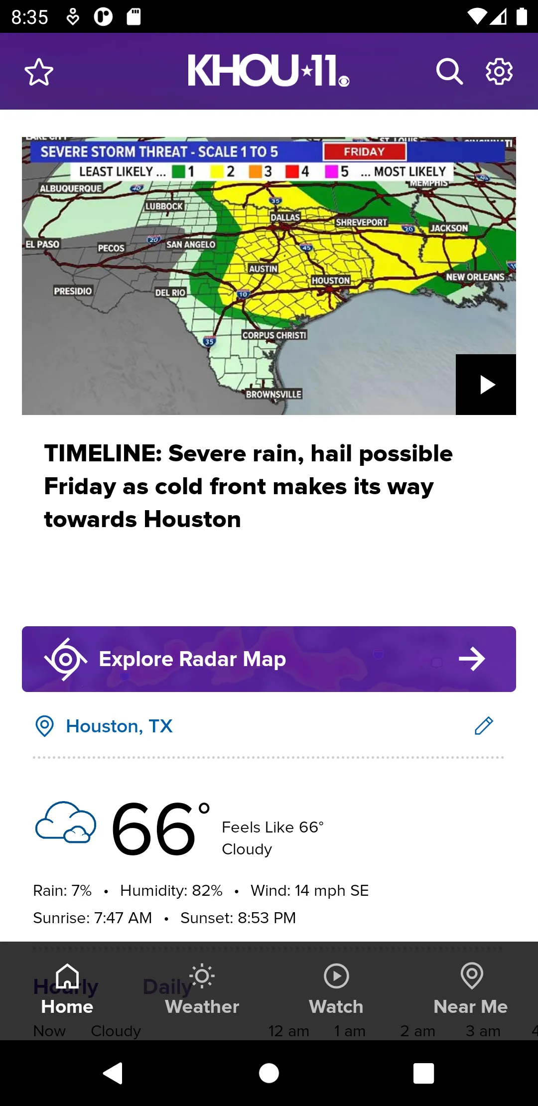 Houston News from KHOU 11 | Indus Appstore | Screenshot