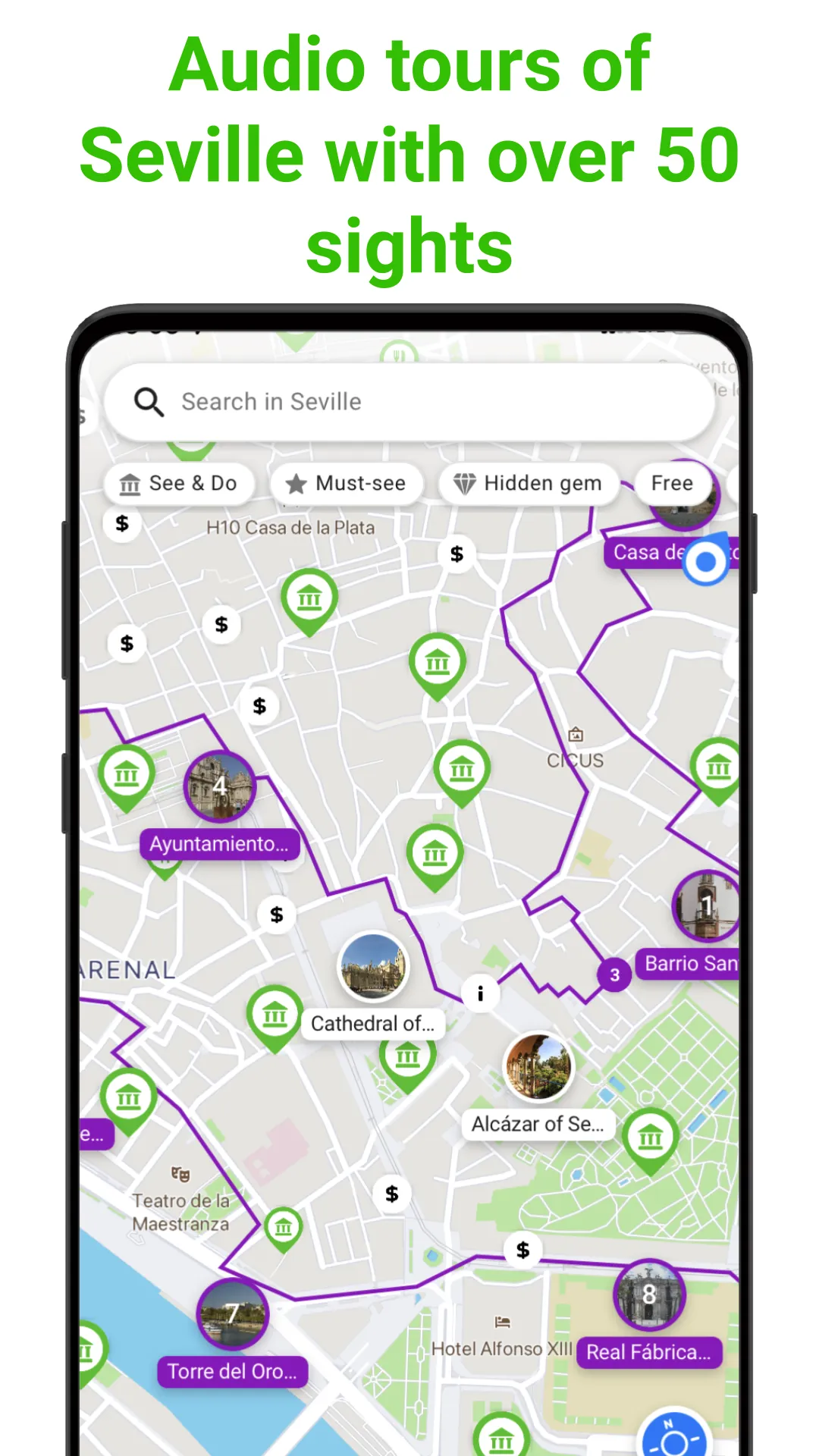 Seville Tour Guide:SmartGuide | Indus Appstore | Screenshot