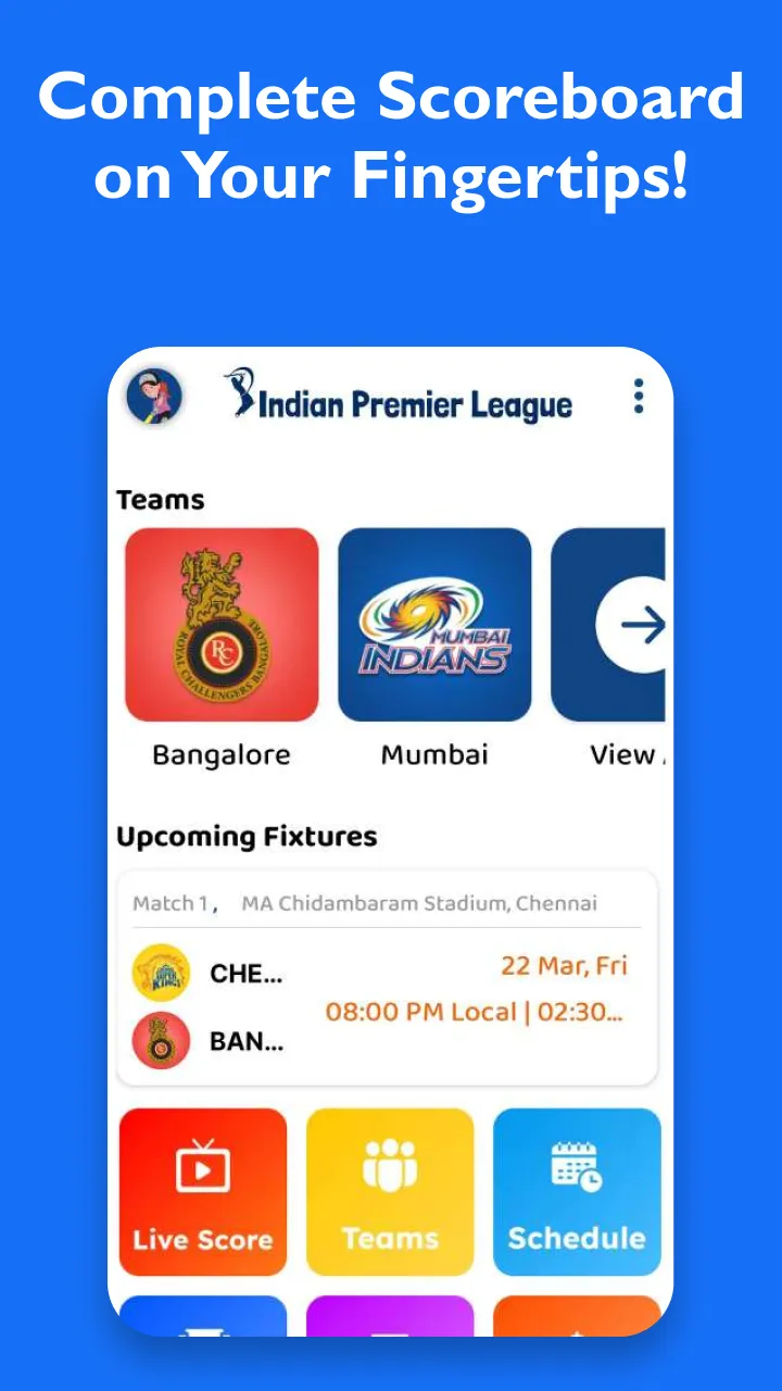 Live Cricket TV HD-Live Score | Indus Appstore | Screenshot