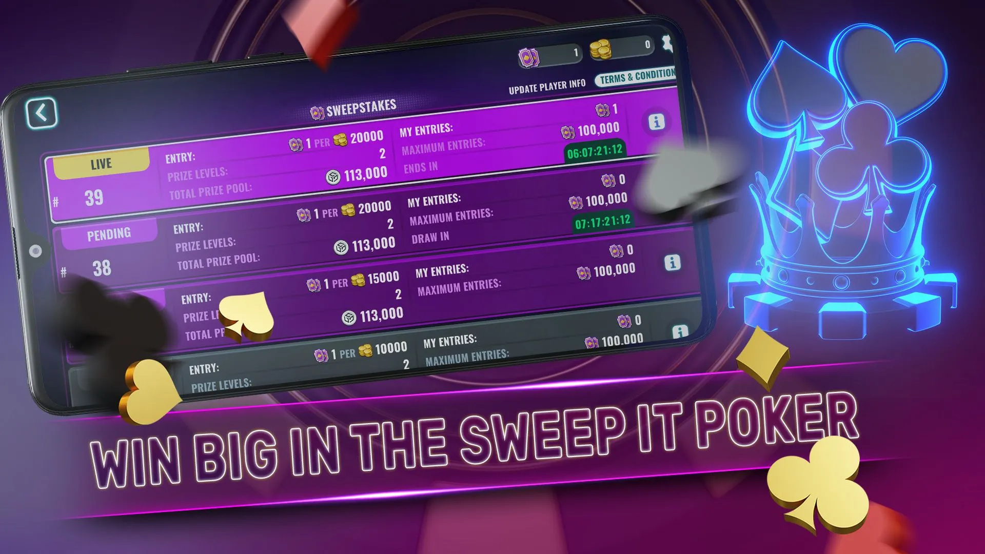 Sweep It Poker | Indus Appstore | Screenshot