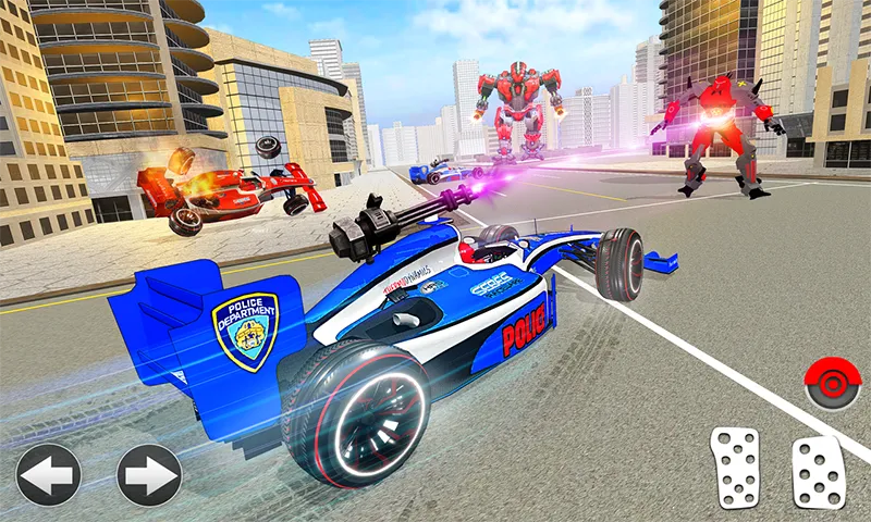 Formula Car Robot Police Game | Indus Appstore | Screenshot