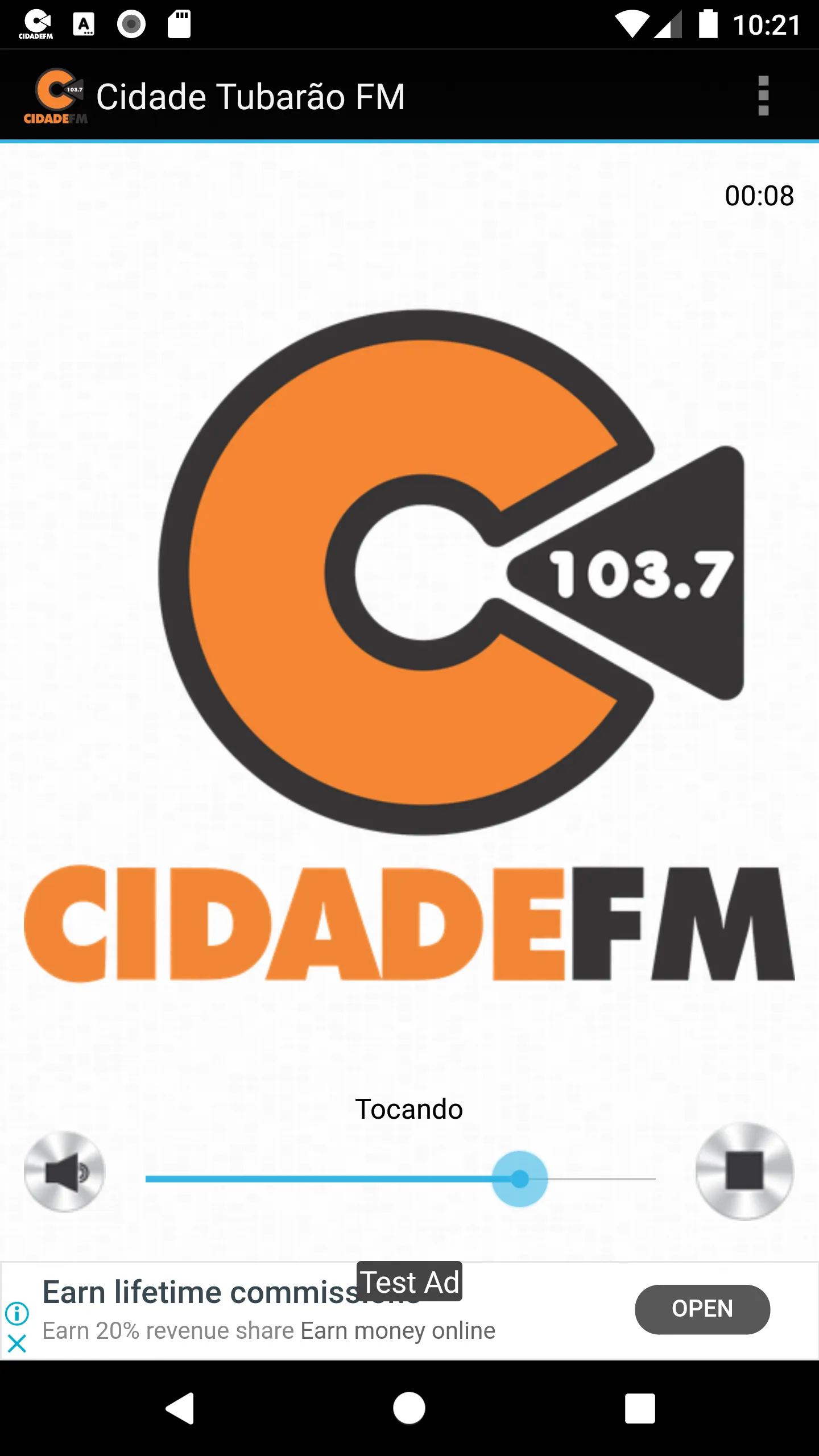 Rádio Cidade Tubarão FM | Indus Appstore | Screenshot