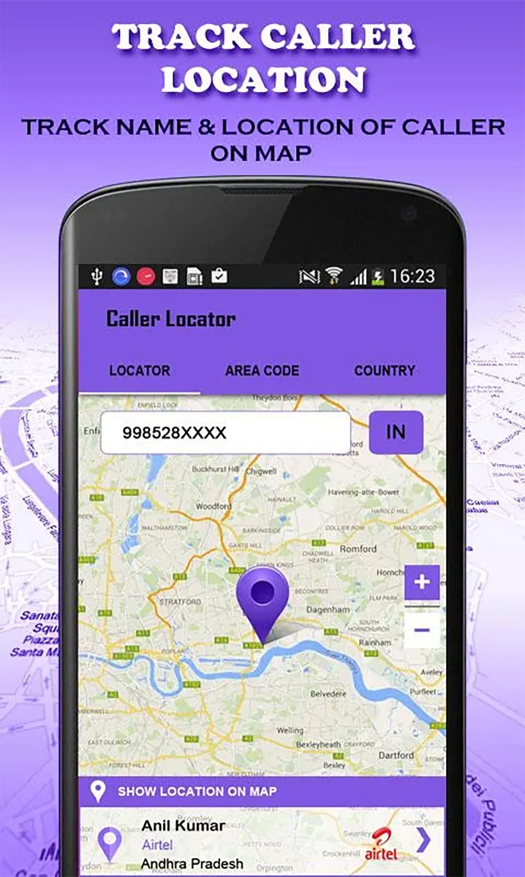 Mobile Number Locator | Indus Appstore | Screenshot