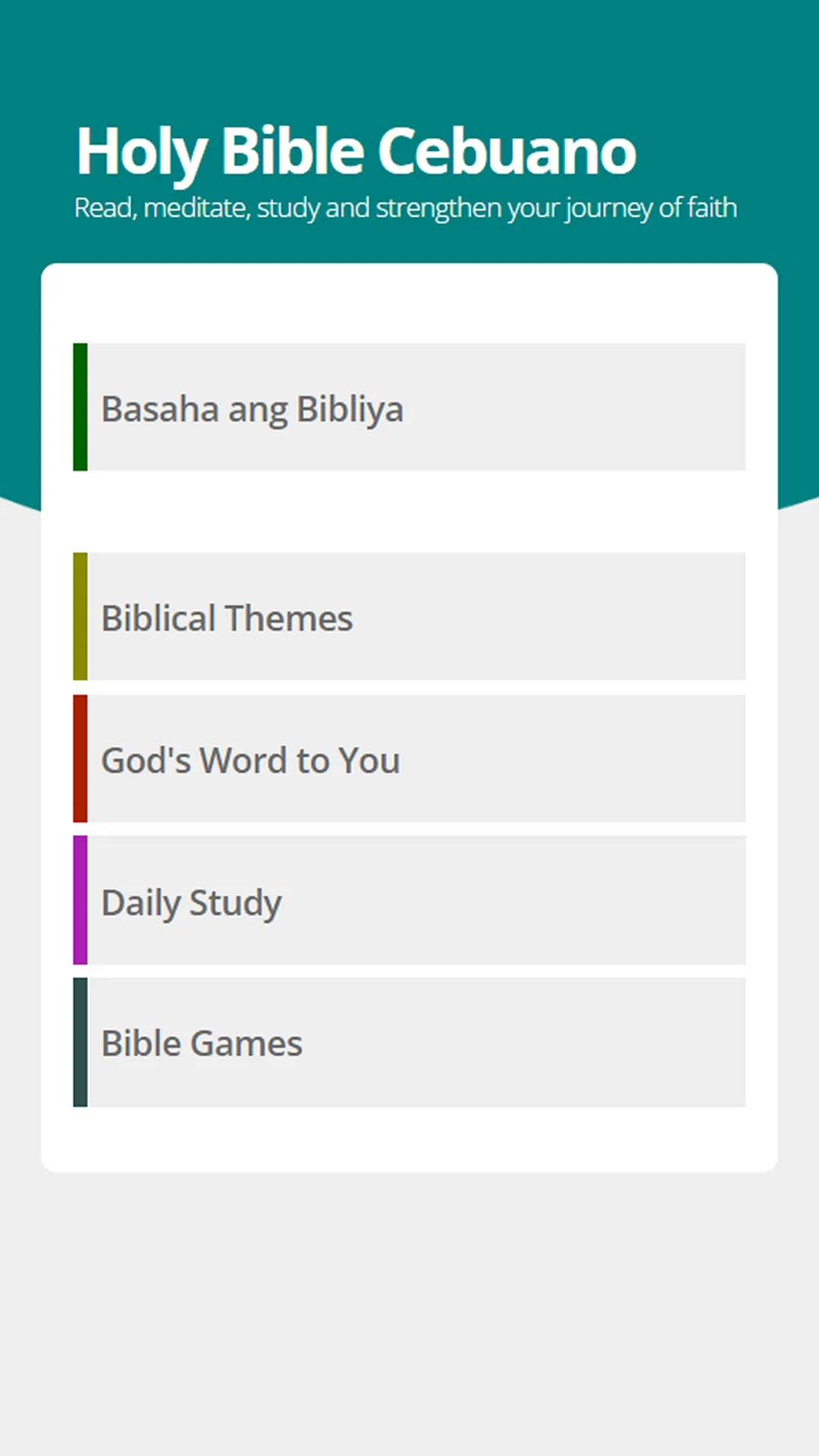 Cebuano Bible + Game | Indus Appstore | Screenshot