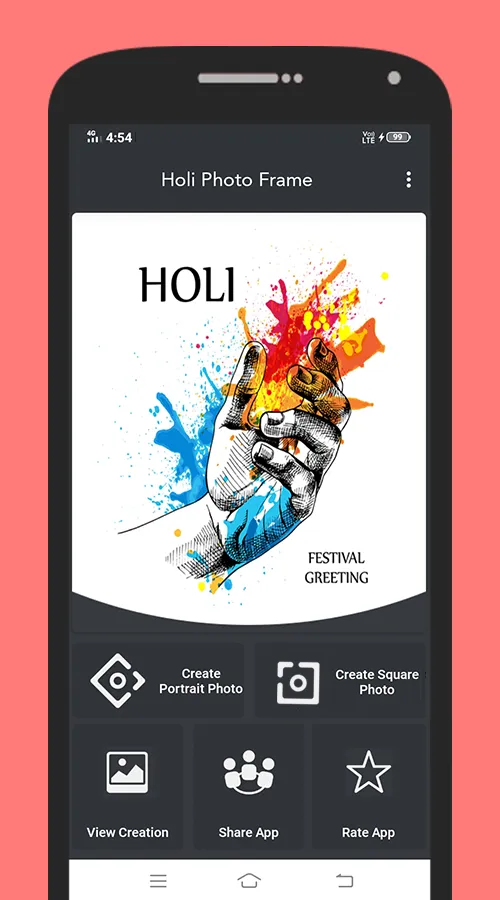 Holi Photo Frame | Indus Appstore | Screenshot