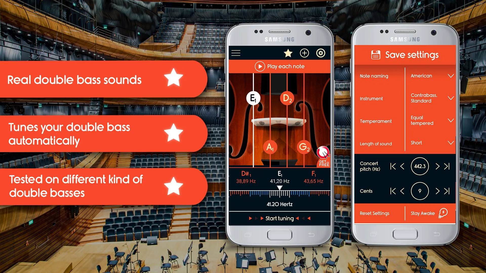 Master Double Bass Tuner | Indus Appstore | Screenshot