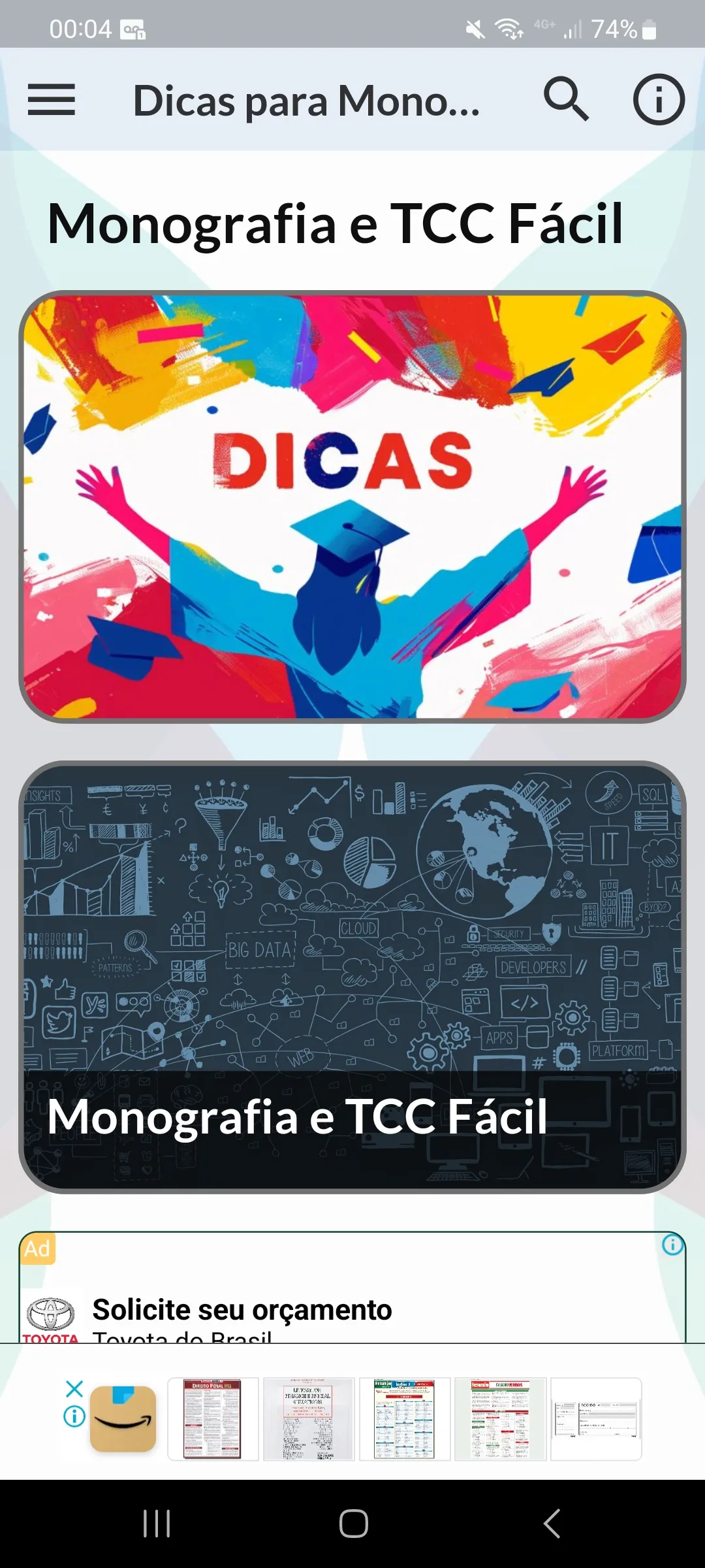 Monografia e TCC Fácil | Indus Appstore | Screenshot