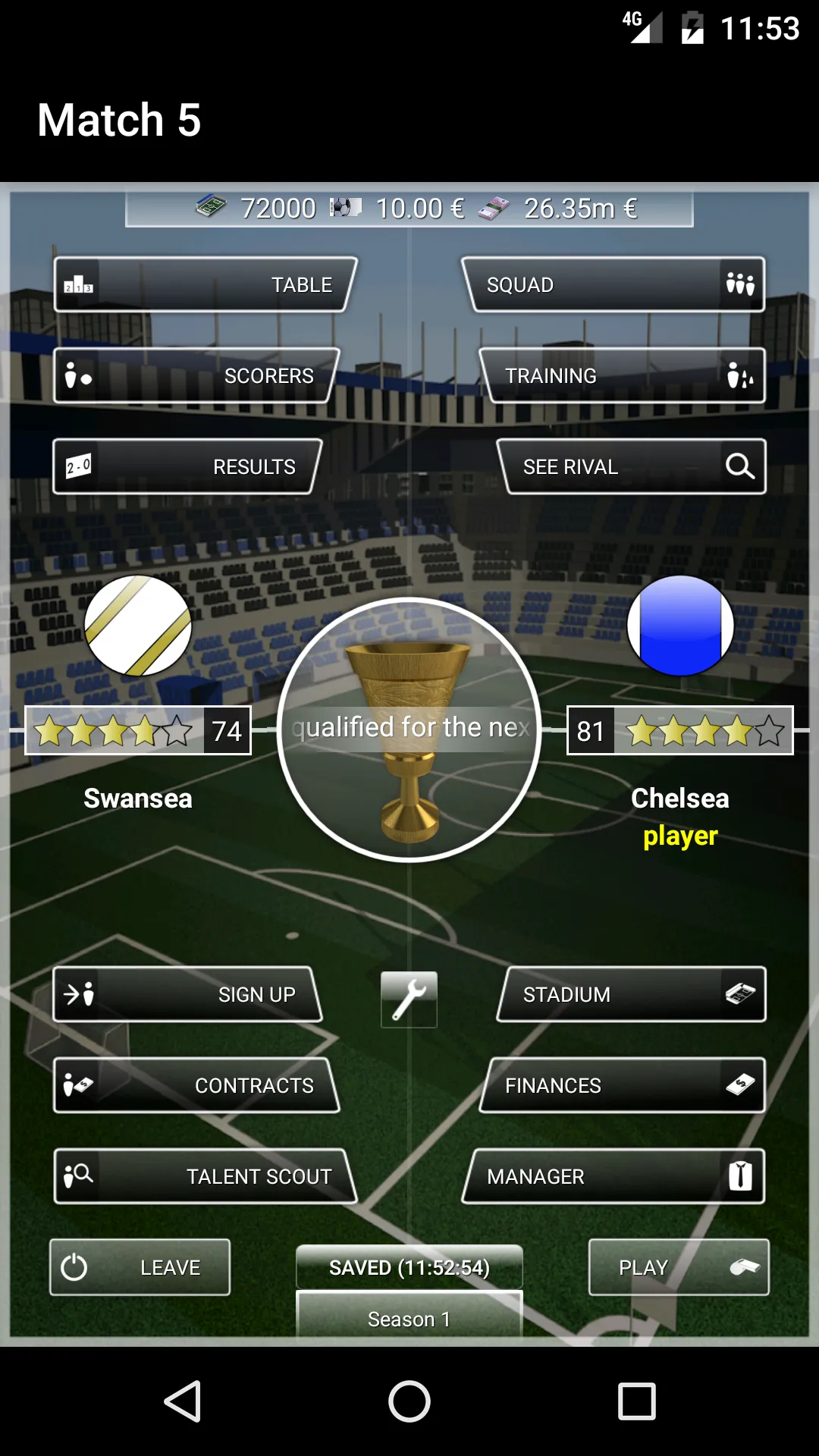 iClub Manager 2: football mana | Indus Appstore | Screenshot