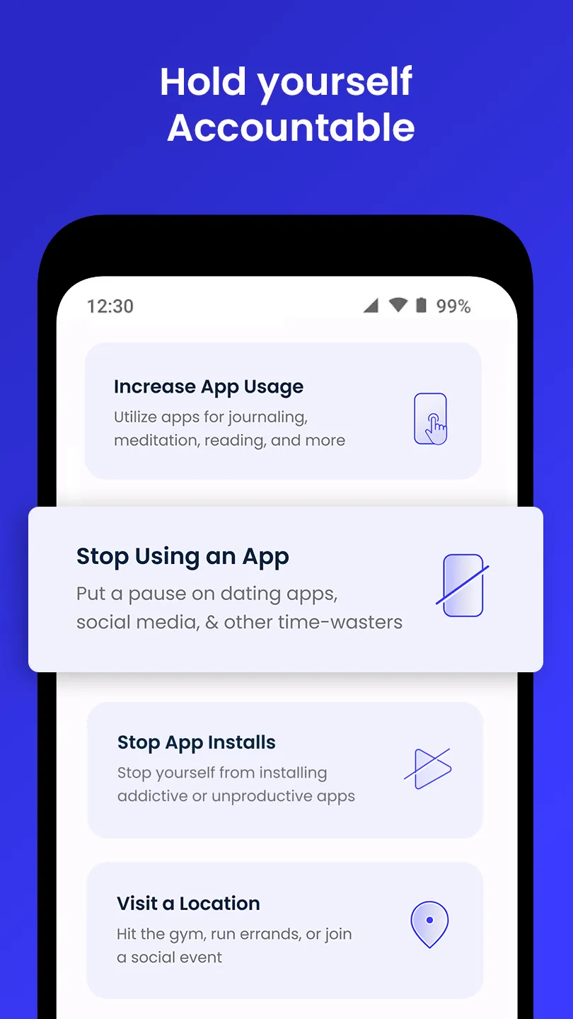 Discipline: Block App & Commit | Indus Appstore | Screenshot