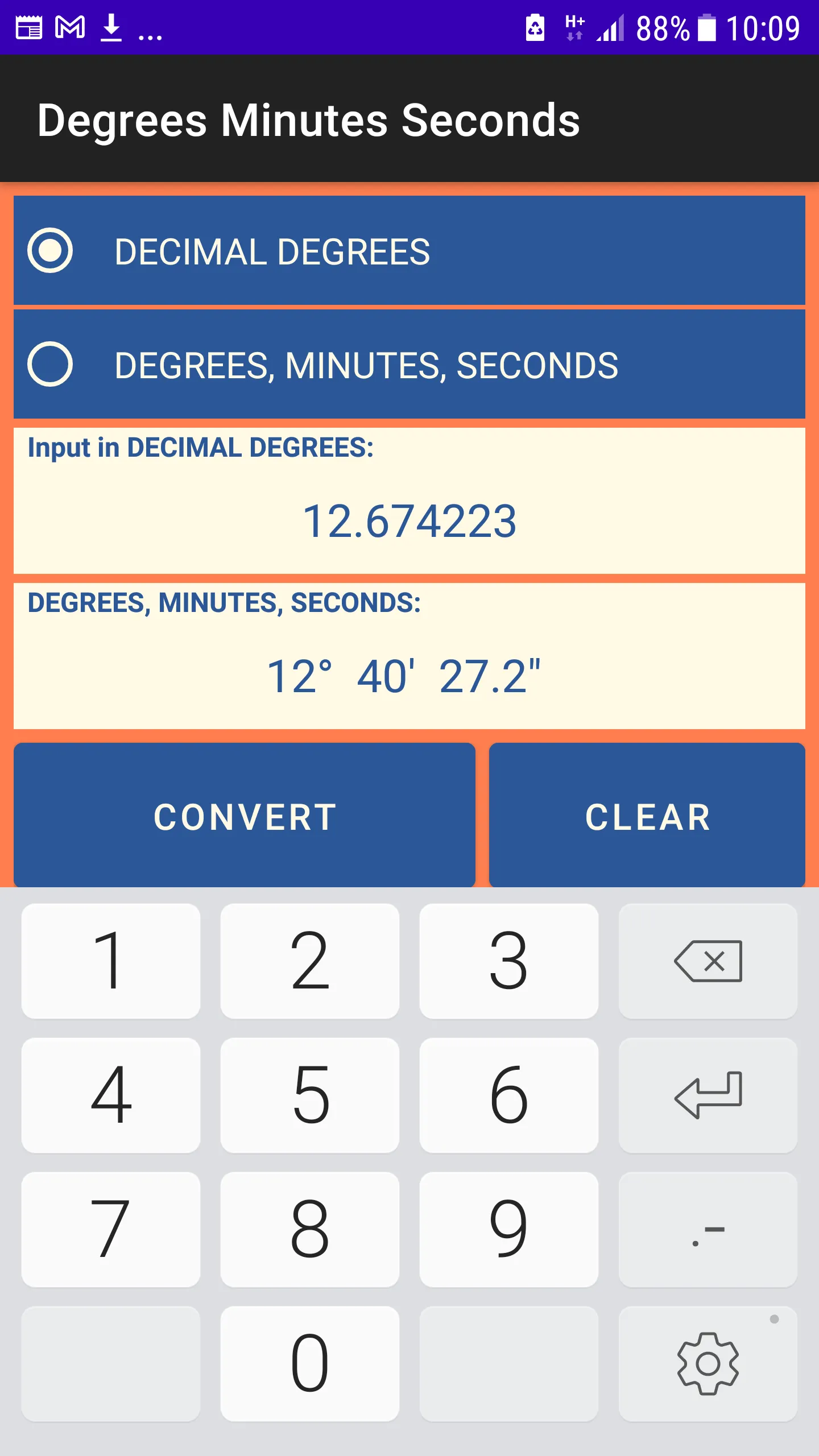 Degrees Minutes Seconds | Indus Appstore | Screenshot