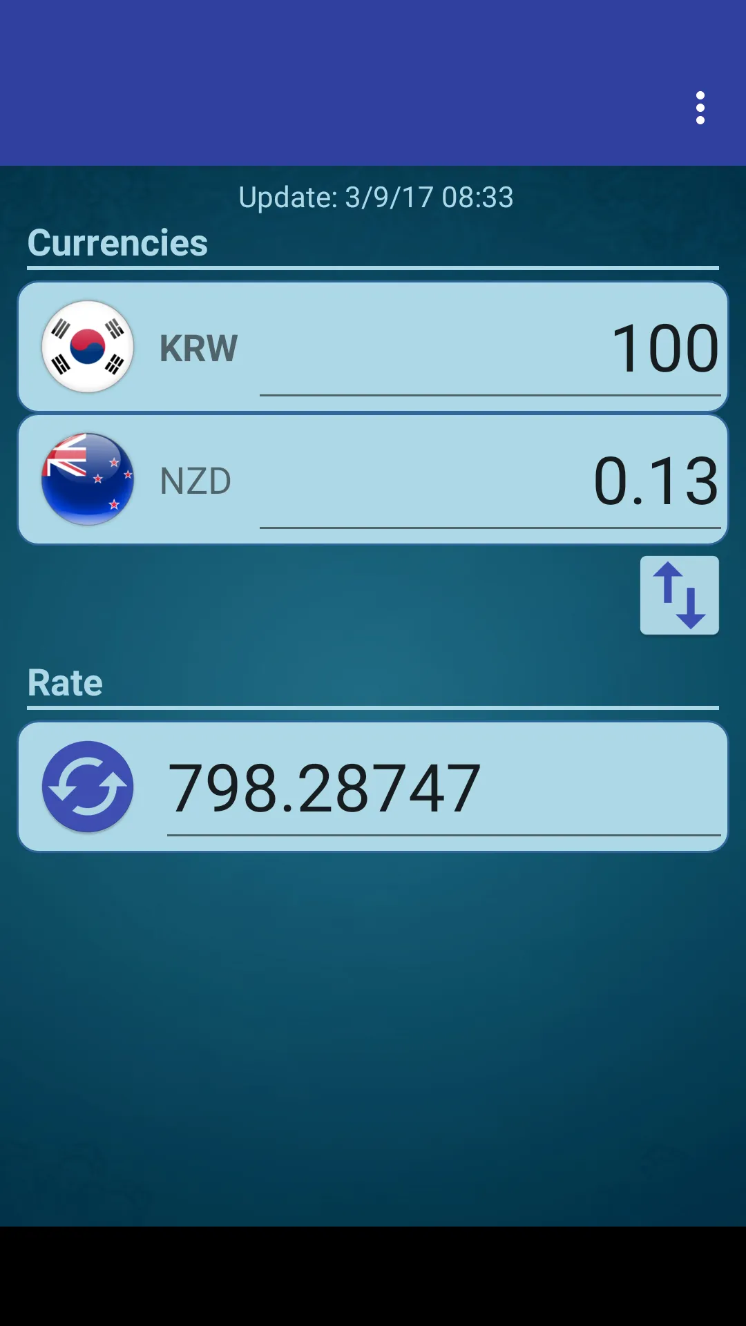 KRW Won x New Zealand Dollar | Indus Appstore | Screenshot