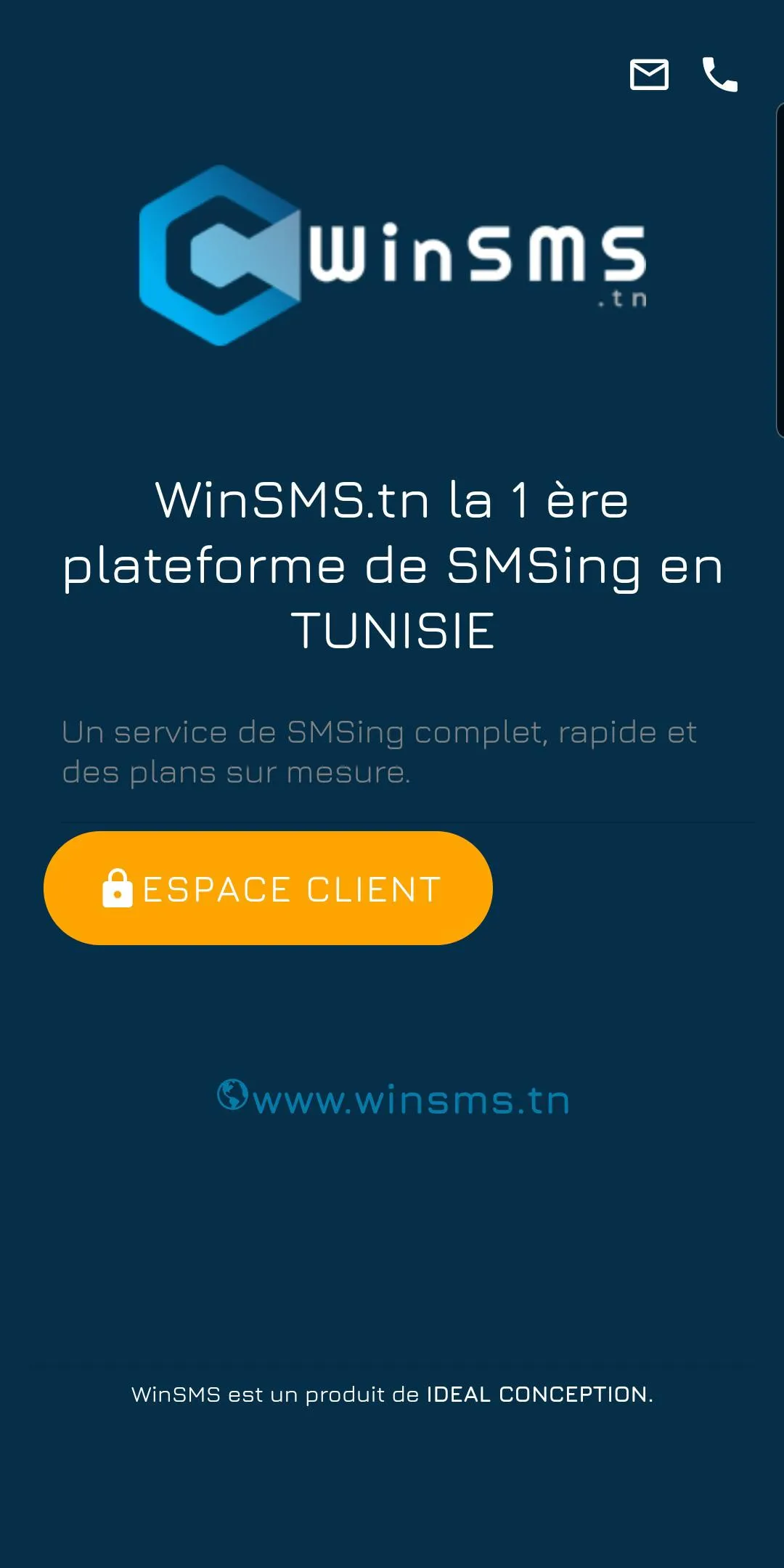 WinSMS.tn Plateforme SMS Tunis | Indus Appstore | Screenshot