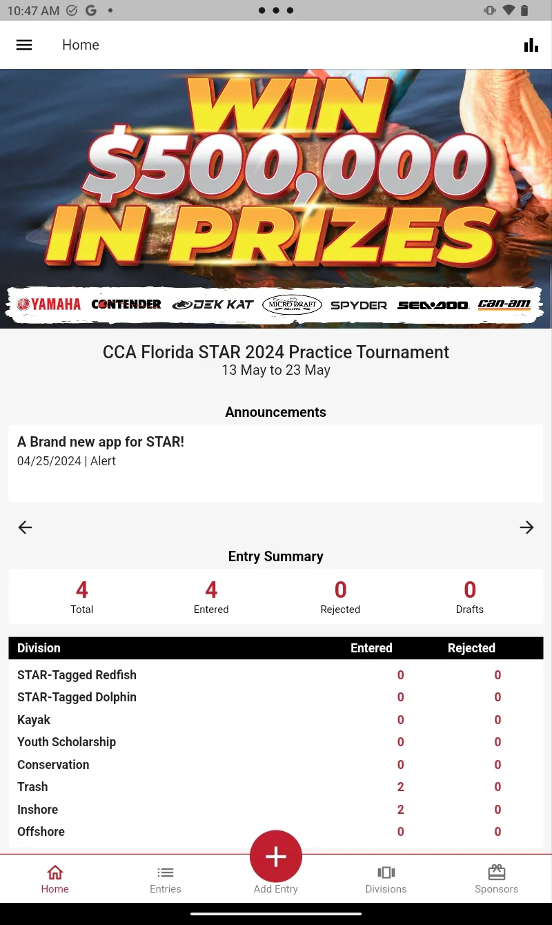 CCA FLORIDA STAR TOURNAMENT | Indus Appstore | Screenshot