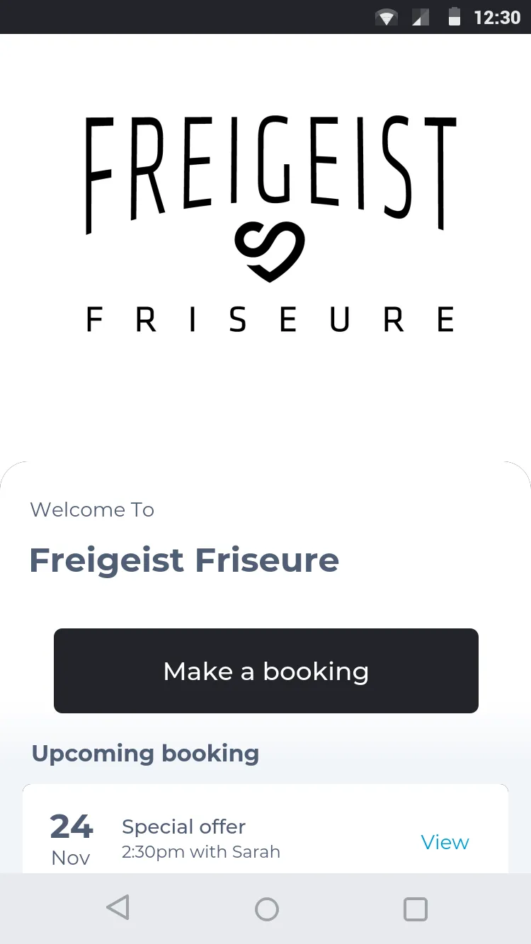 Freigeist Friseure | Indus Appstore | Screenshot