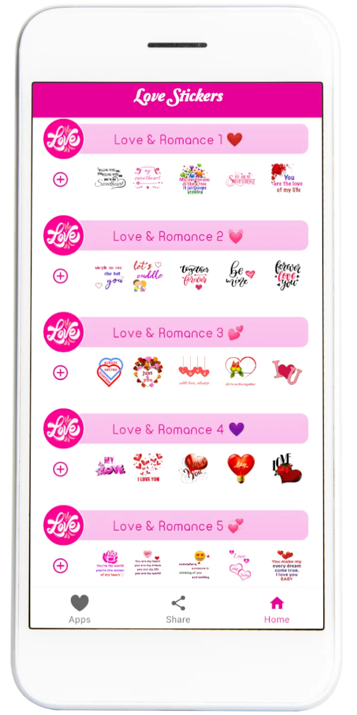 Love Stickers | Indus Appstore | Screenshot