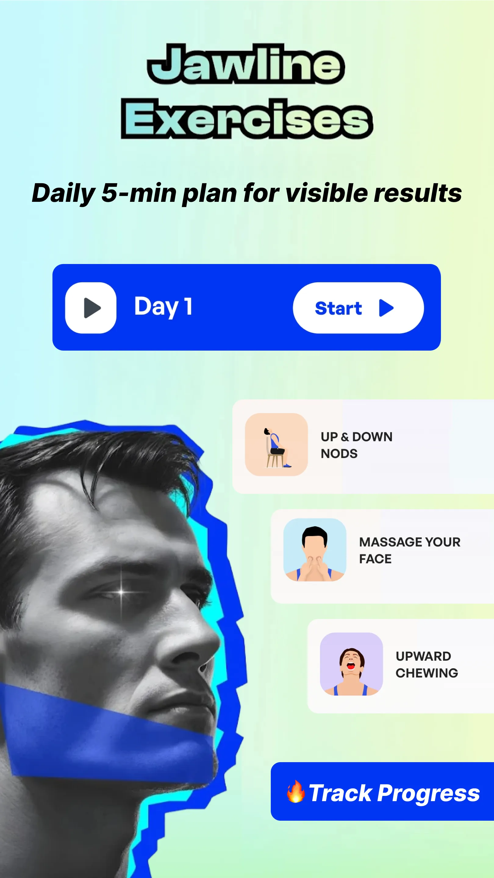 Jawline exercises and mewing | Indus Appstore | Screenshot