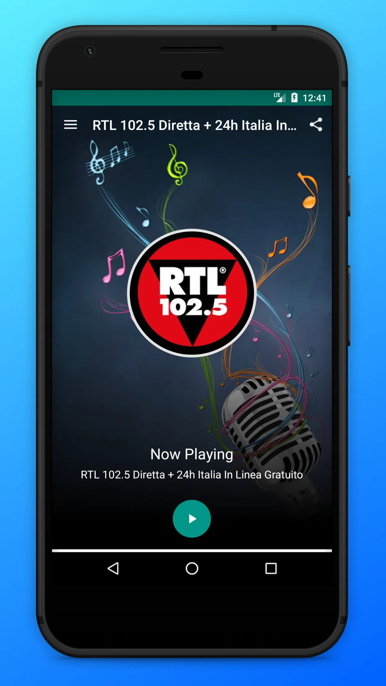 RTL 102.5 Diretta Radio Italia | Indus Appstore | Screenshot