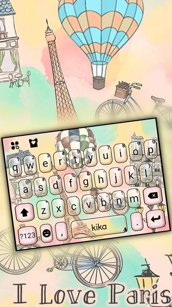 Romantic Paris Holiday Keyboar | Indus Appstore | Screenshot