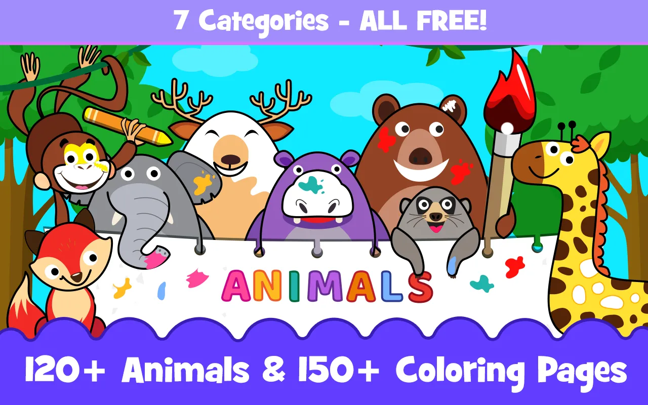 Animals for kids: Color & Draw | Indus Appstore | Screenshot