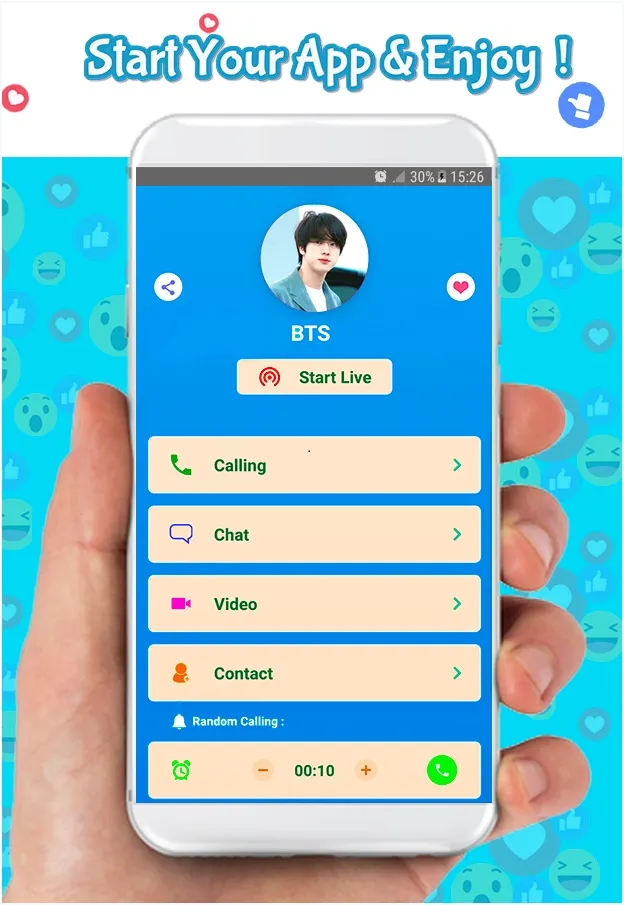 jimin bst Fake call & chat | Indus Appstore | Screenshot