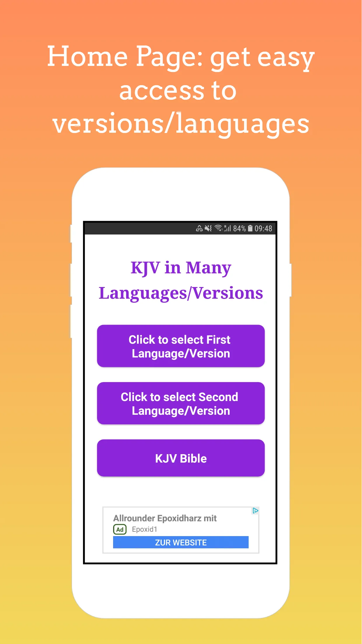 Holy Bible in many languages | Indus Appstore | Screenshot