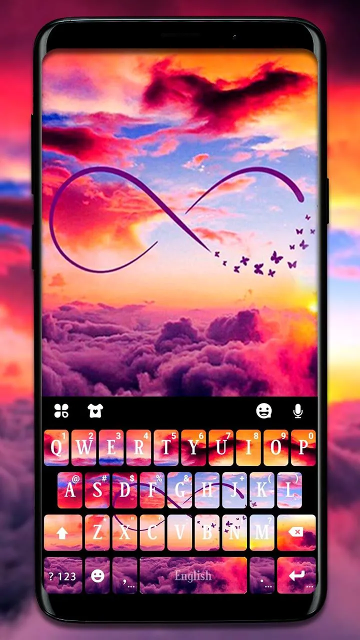 Infinity Sunset Keyboard Theme | Indus Appstore | Screenshot