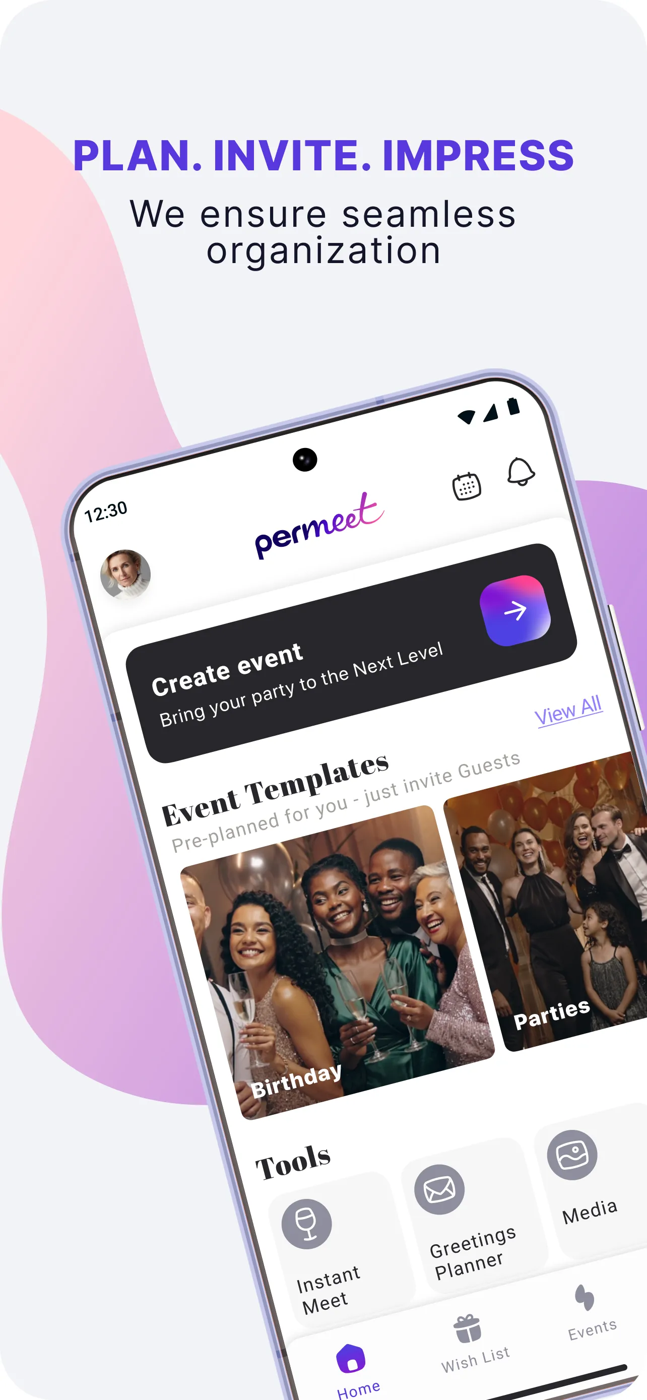 Permeet: Private Party Planner | Indus Appstore | Screenshot