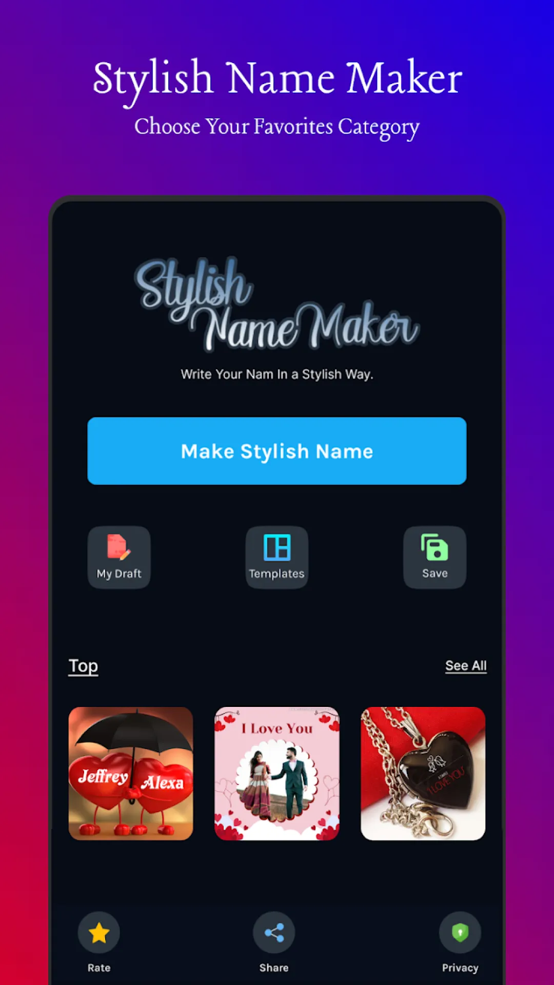 Stylish Name Art Design Styles | Indus Appstore | Screenshot