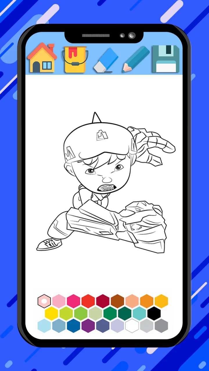 Boboiboy coloring cartoon game | Indus Appstore | Screenshot