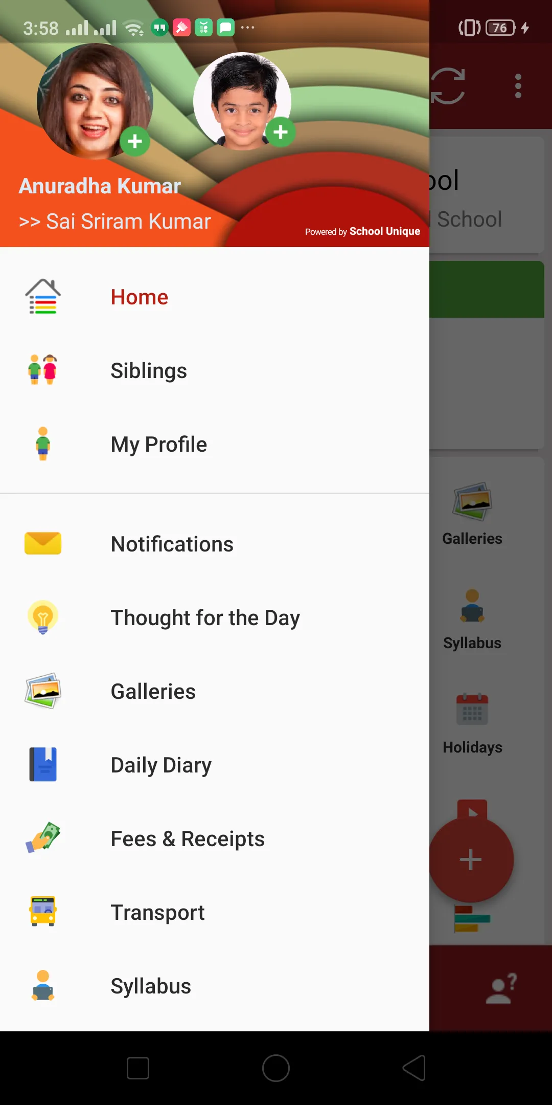 Seema Koramangala Parent App | Indus Appstore | Screenshot