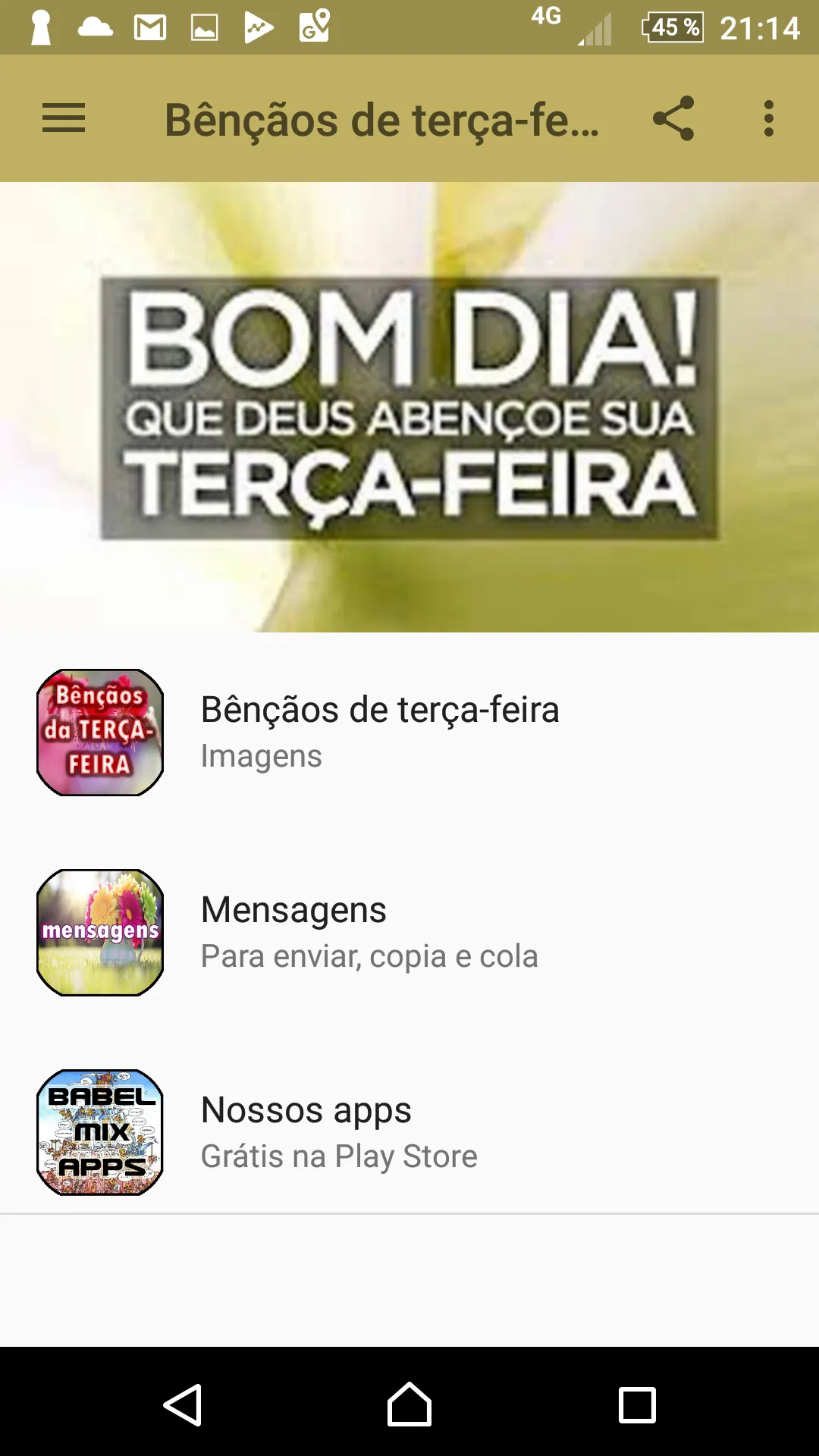 Sua Terça-Feira Seja Abençoada | Indus Appstore | Screenshot