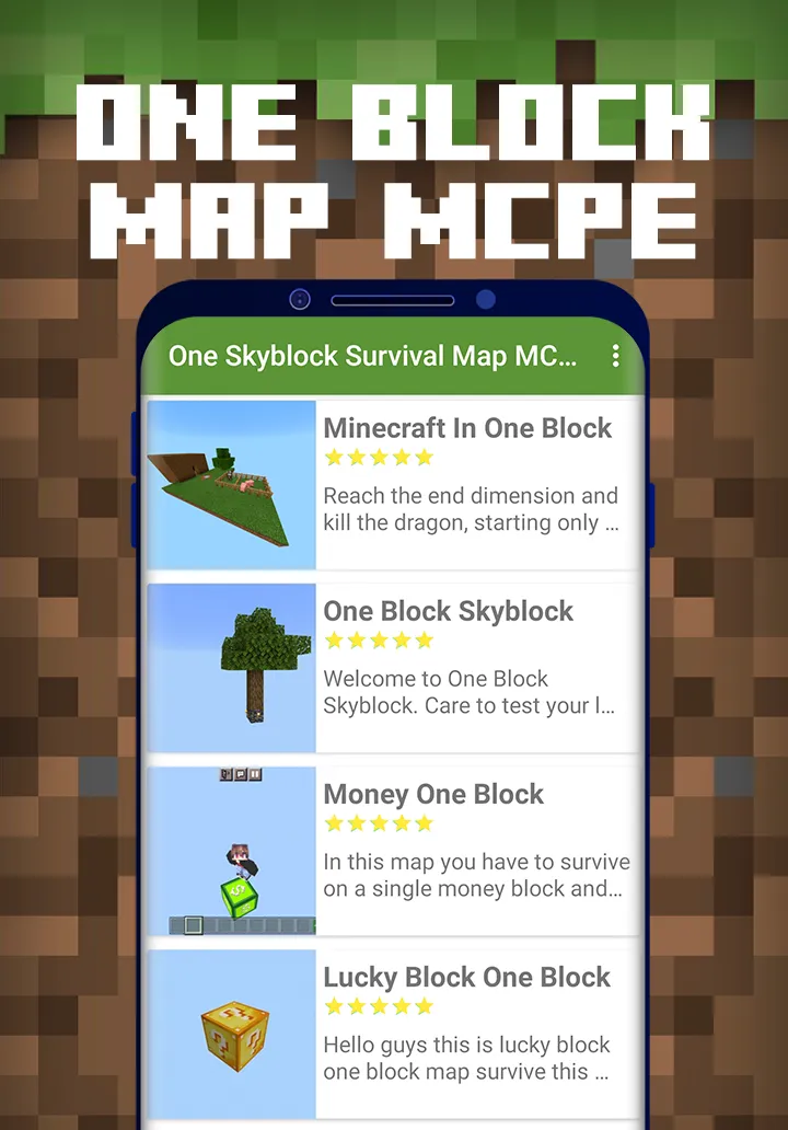 One Skyblock Survival Map MCPE | Indus Appstore | Screenshot