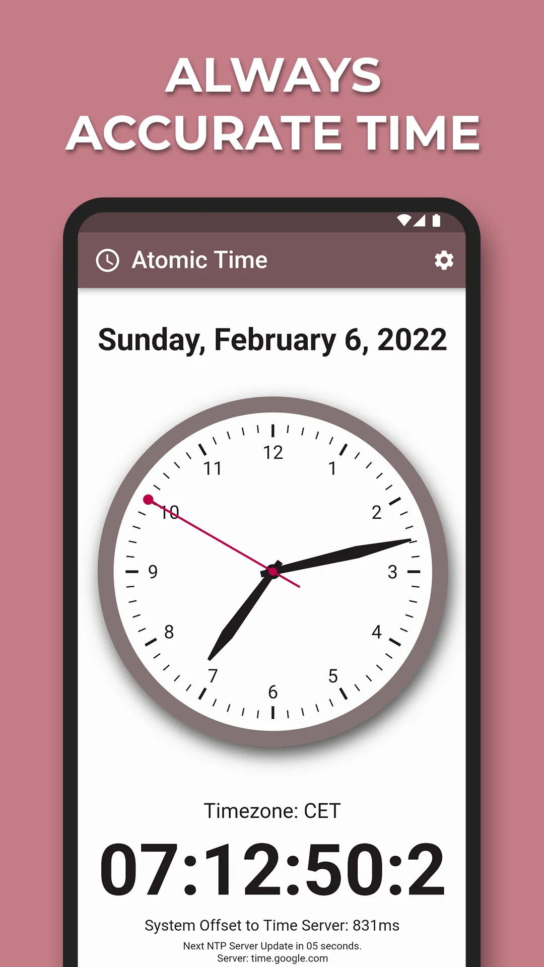 Atomic Time - NTP Clock Sync | Indus Appstore | Screenshot