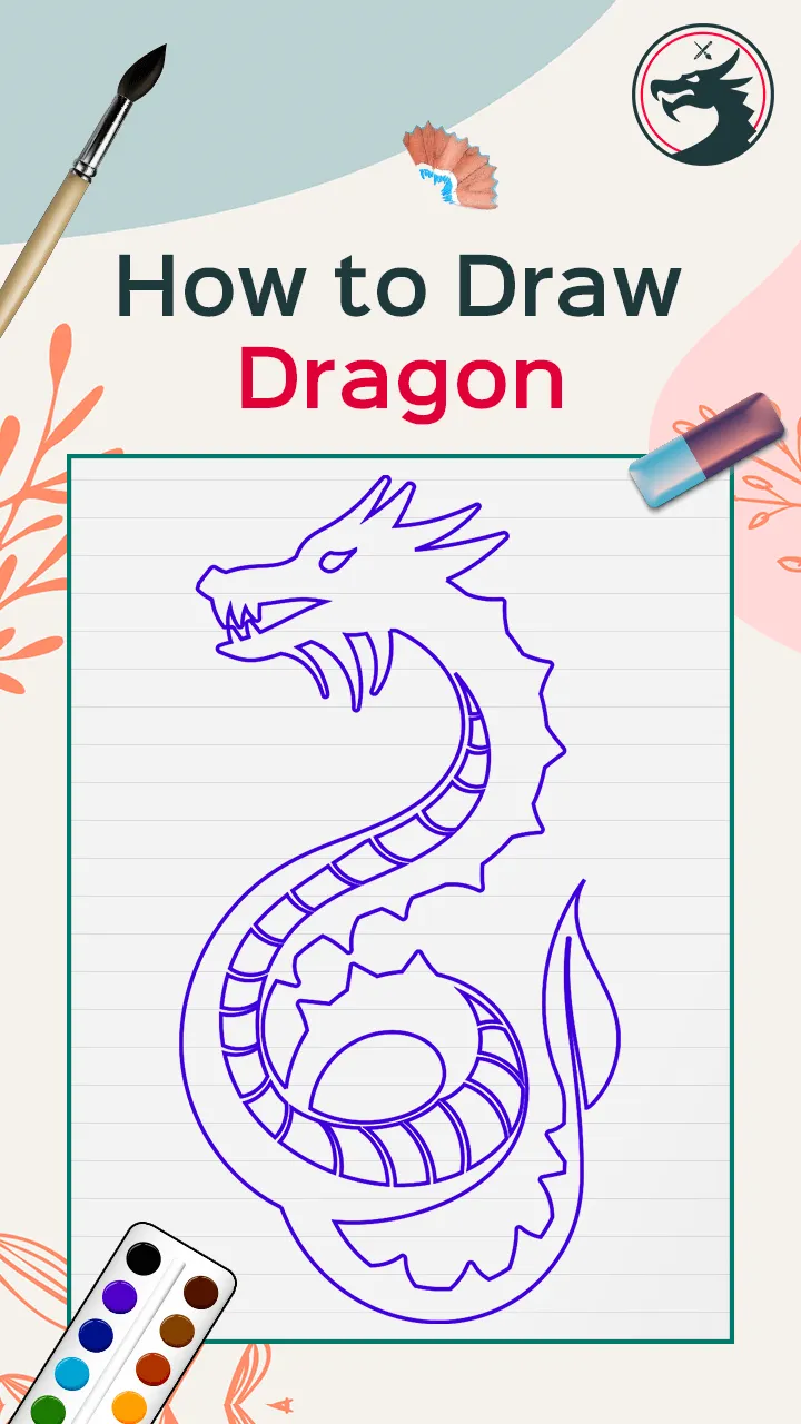 How to Draw Dragon | Indus Appstore | Screenshot