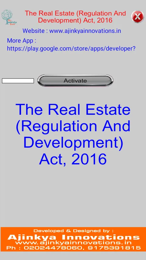 RERA Act 2016 | Indus Appstore | Screenshot