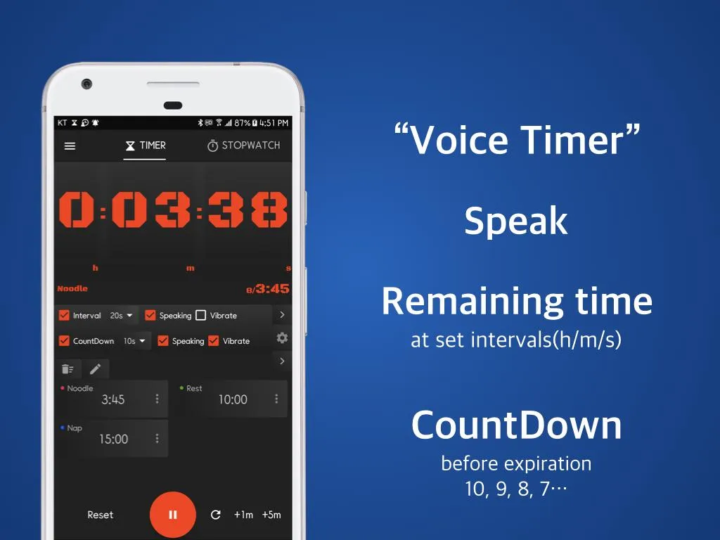 Speaking Timer Voice Stopwatch | Indus Appstore | Screenshot